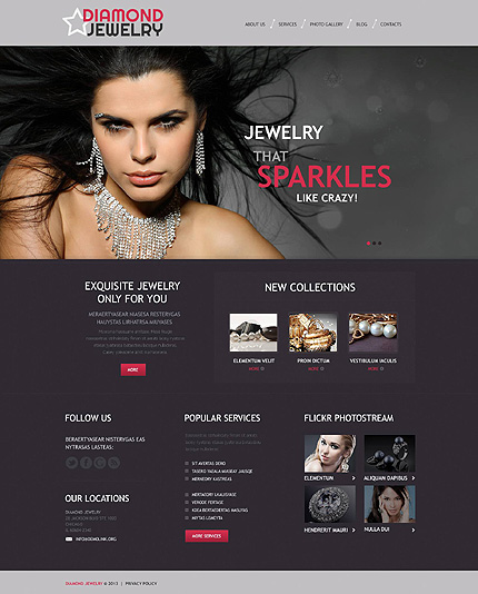Jewelry Collections - Jewelry Responsive WordPress Template