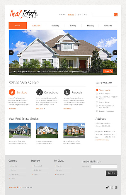 wordpress theme for real estate website