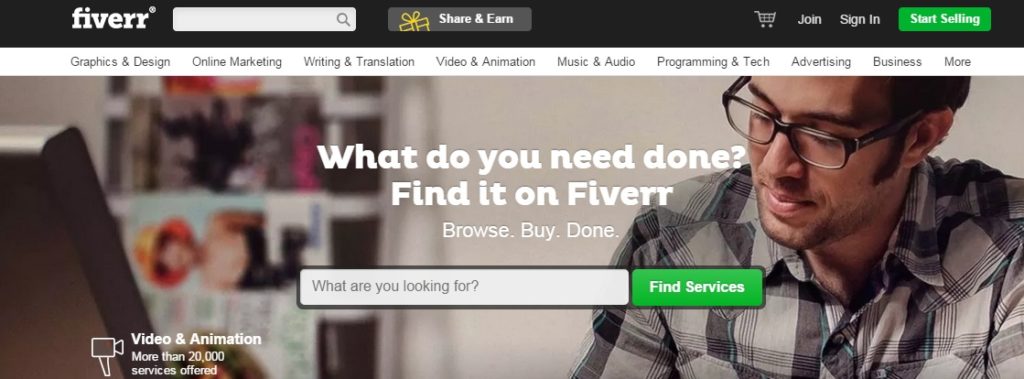 Fiverr Make Money Online from Home