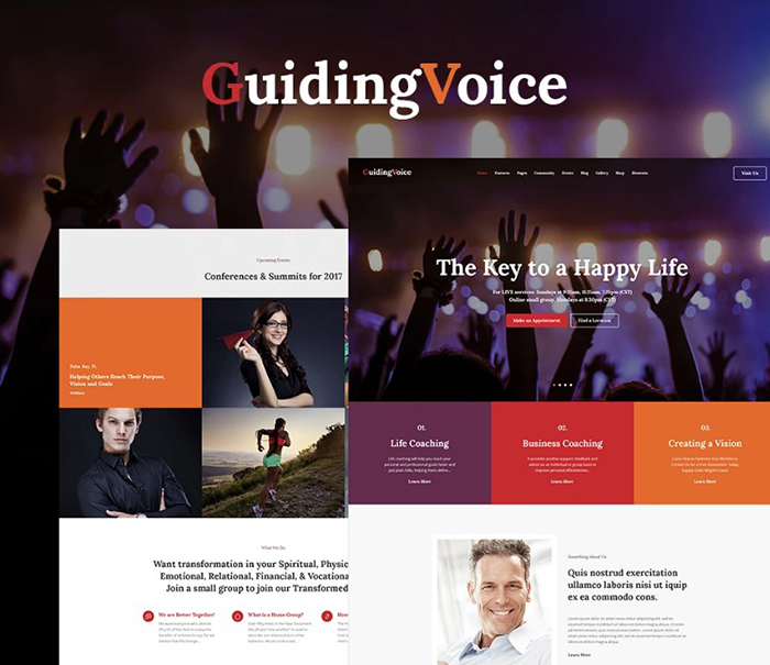 Guiding Voice - Life Coach WordPress Theme 