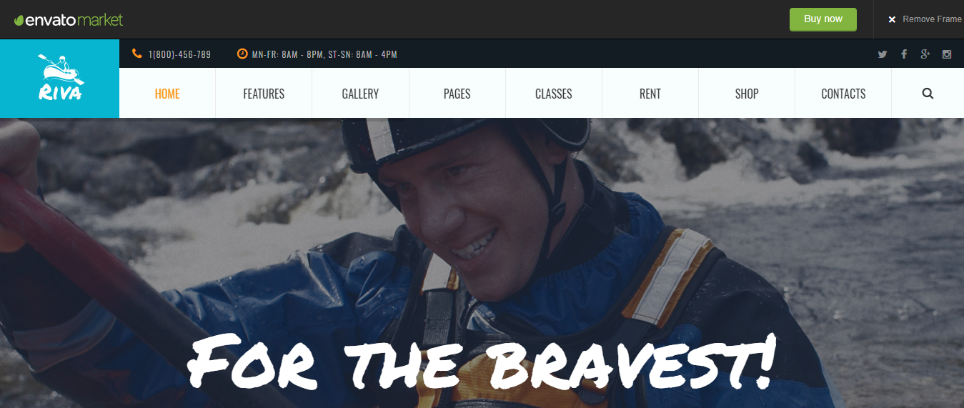 Kayaking - WordPress Sports Theme
