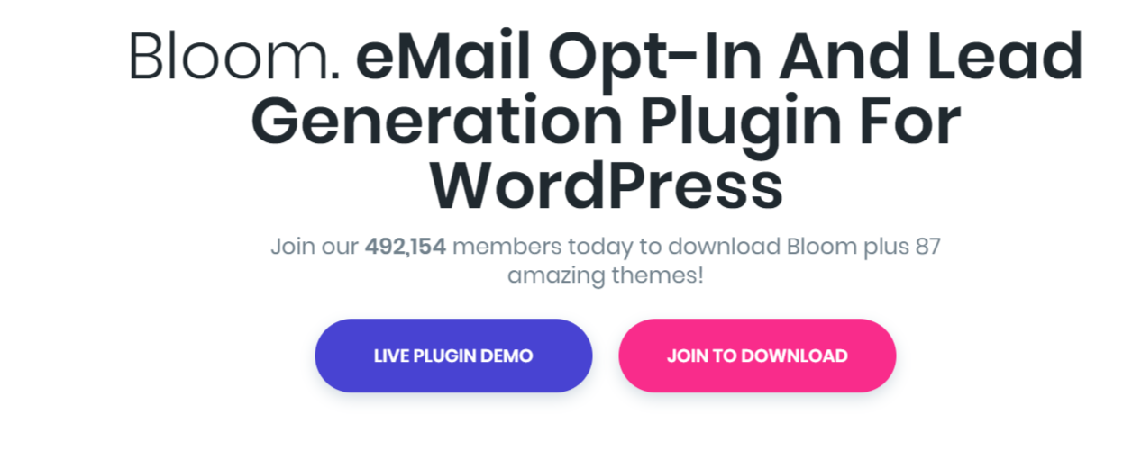 Bloom Email Opt In Plugin- WordPress Email Marketing Plugins