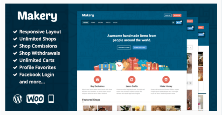 Makery - Marketplace WordPress Themes