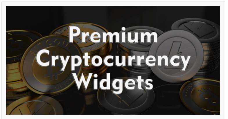 Premium Cryptocurrency Widgets for WordPress 