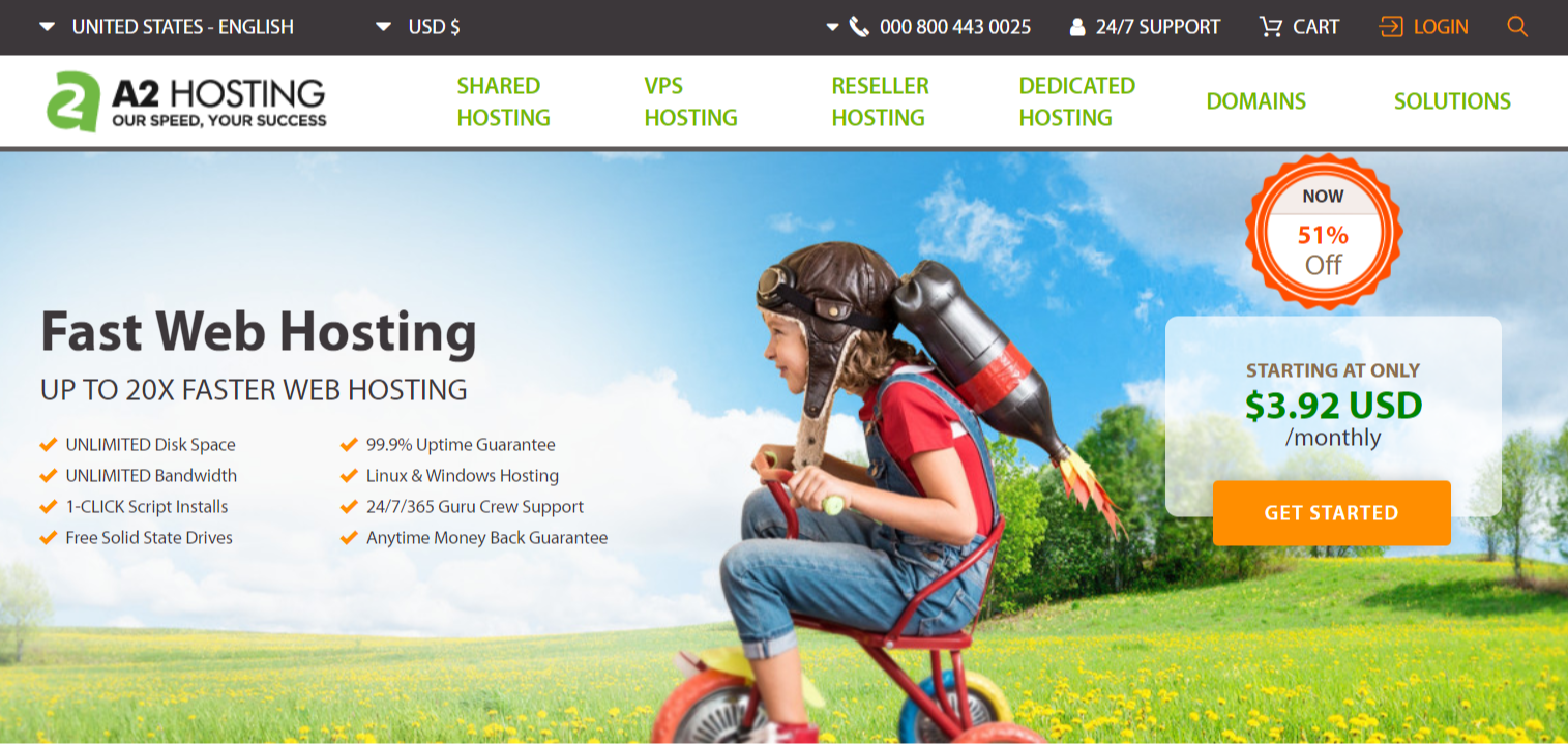 A2 Hosting - Faster Hosting For Your Website