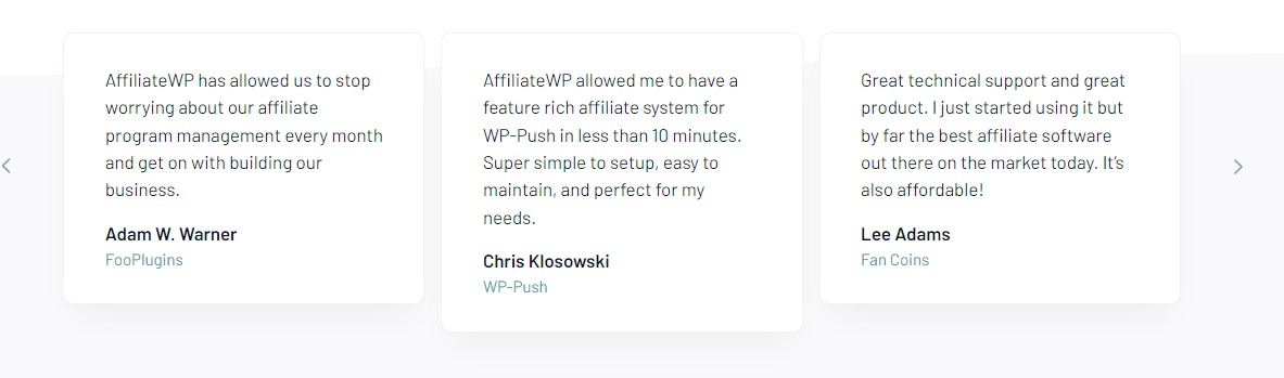 AffiliateWp Customer Review