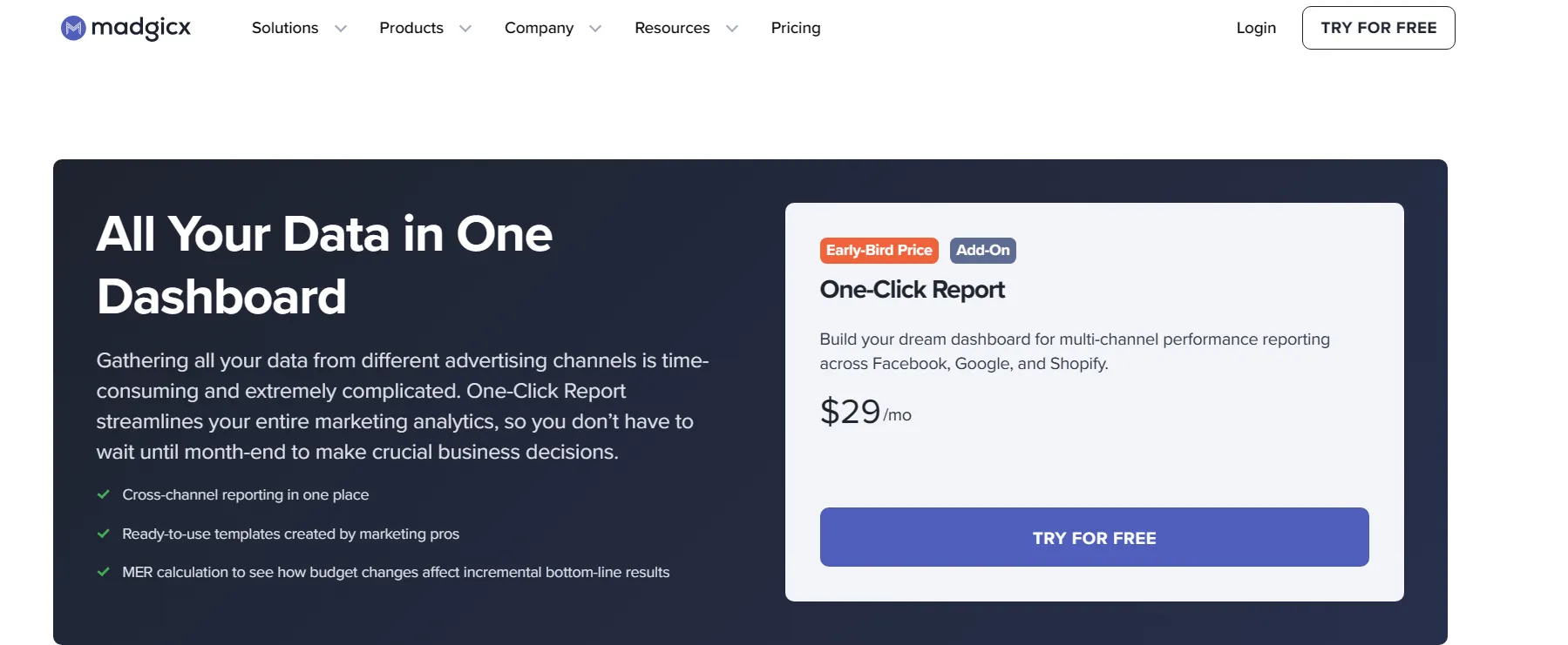 One-Click Report