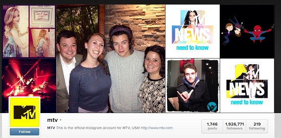 MTV instagram