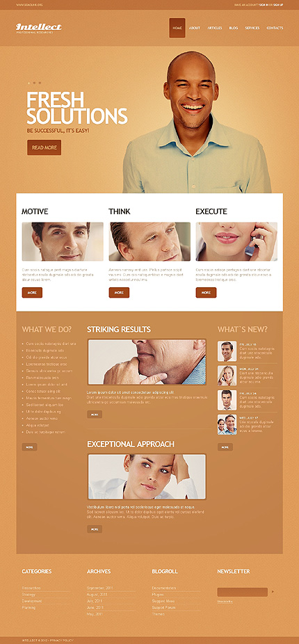 Success in Everything - Bright Business WordPress Theme