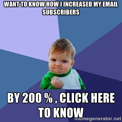 How I Increased My E-mail Subscription Rate