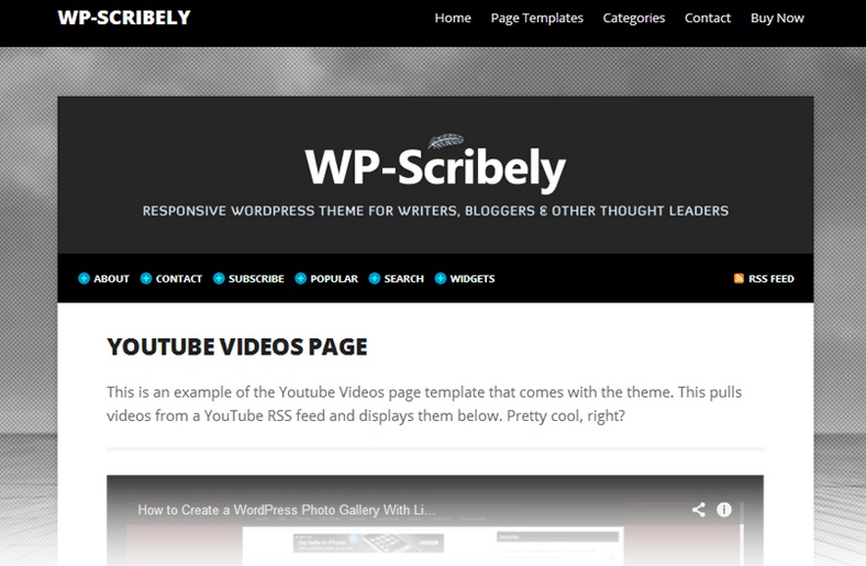 wp-scribely - solostream themes