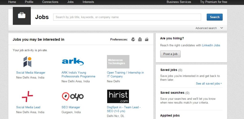 Jobs Home LinkedIn