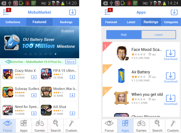 MoboMarket A Contemporary Android App Marketplace