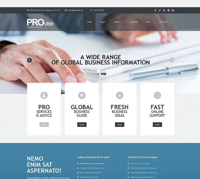 Business Consultant WordPress Template