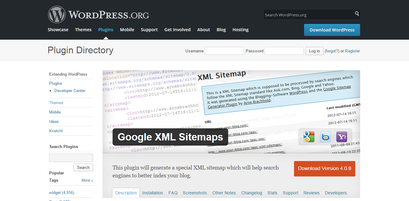 Sitemaps XML de Google