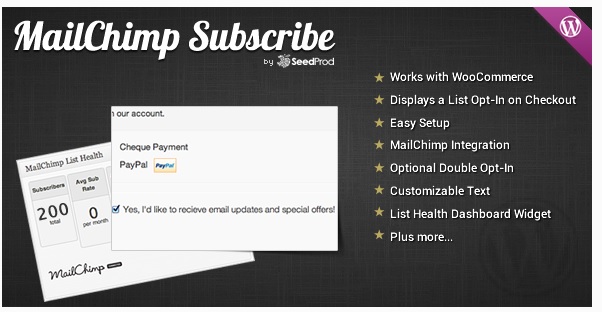 WooCommerce MailChimp Subscribe