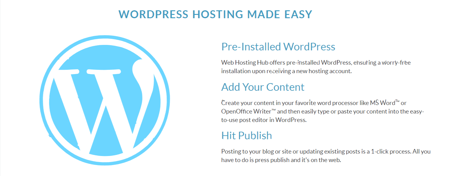 Hébergement WordPress - Examen de Webhostinghub