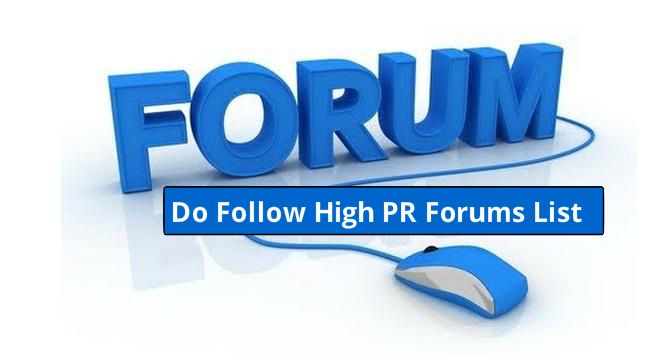 high pr forums sites list
