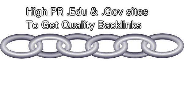 High PR Edu and Gov sites list To Get Quality Backlinks