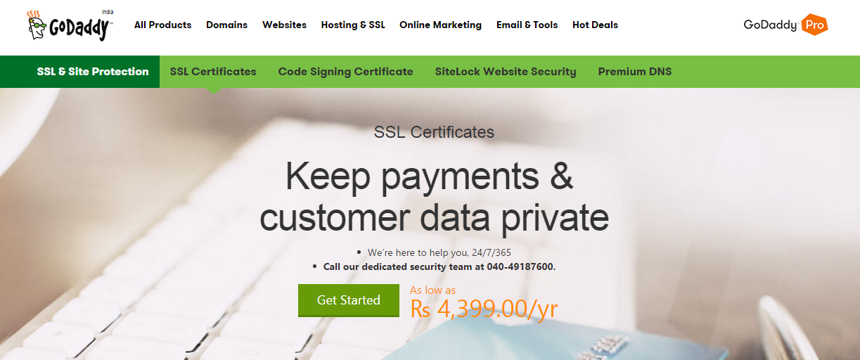 GoDaddy SSL证书-信任徽章可增加销售转化率