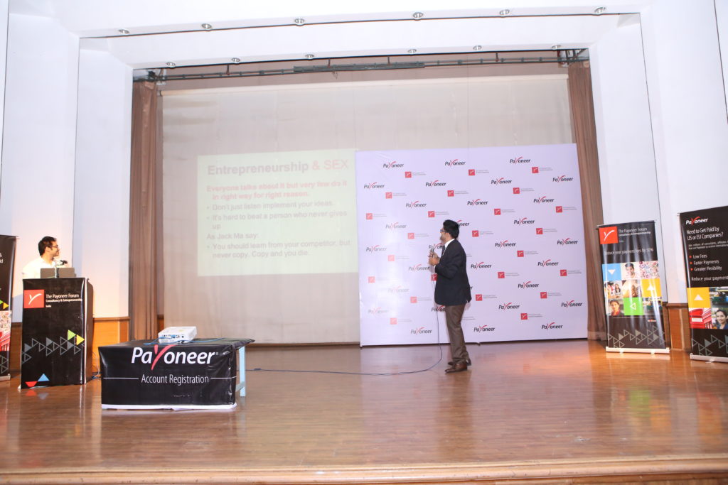 Jitendra vaswani at payoneer forum delhi India