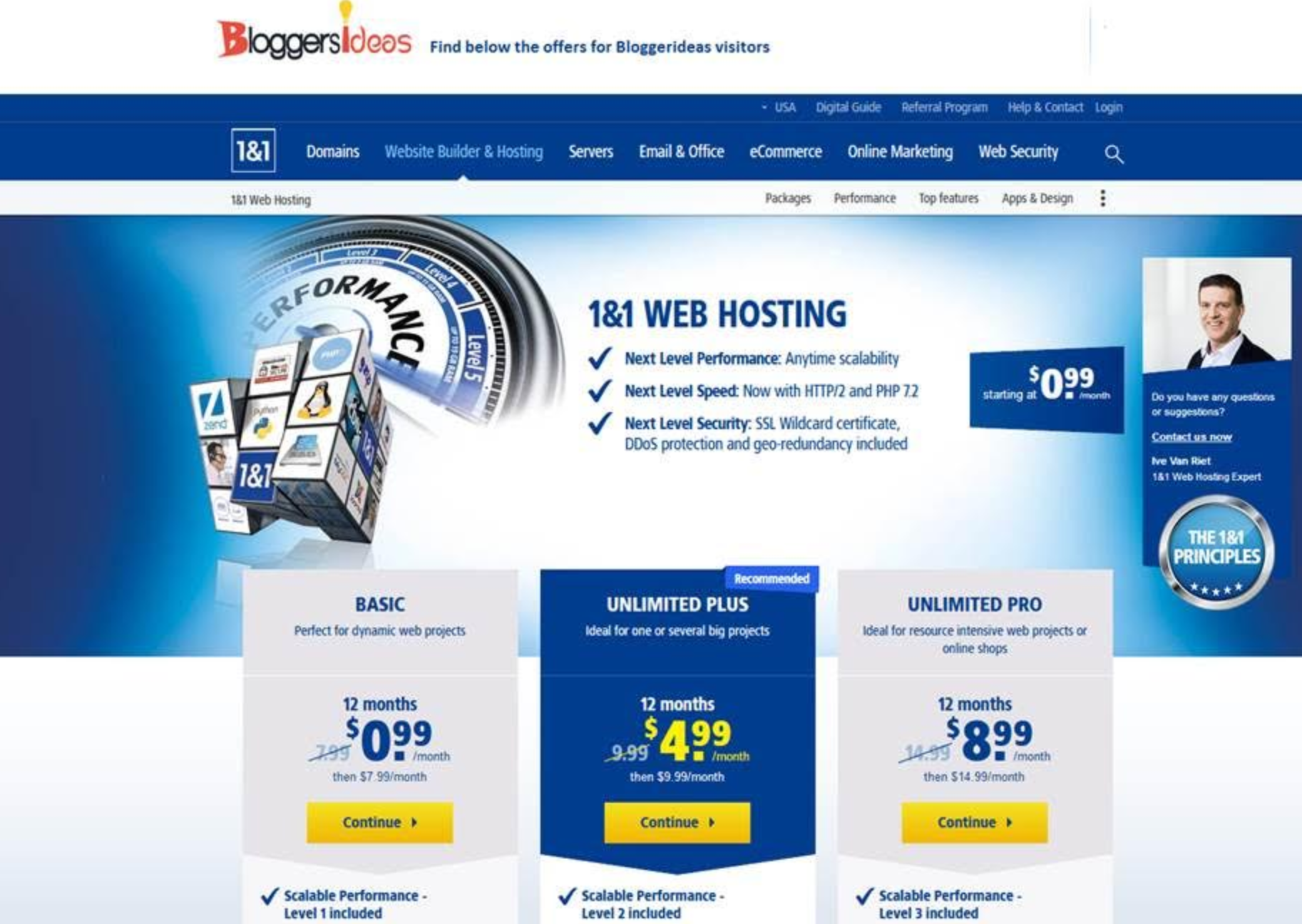 1and1 hosting discount coupon