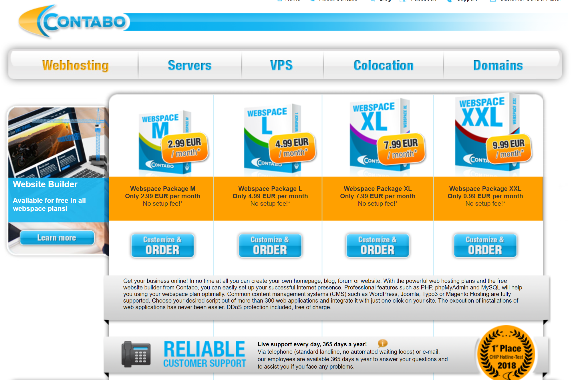 Contabo Hosting offers