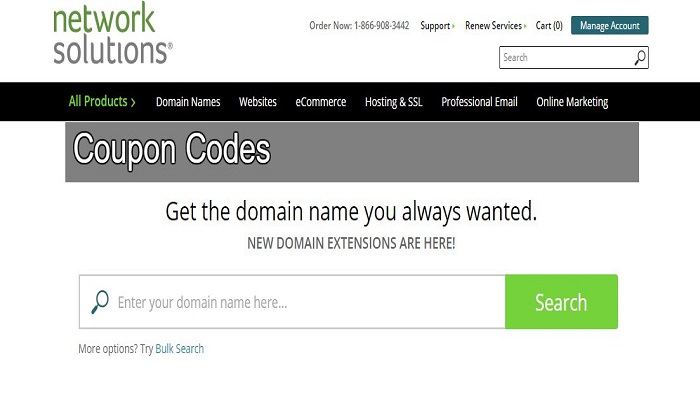Network Solutions Coupon codes promo codes discount codes