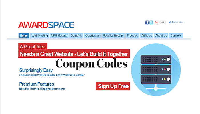 AwardSpace coupon codes promo codes discount codes
