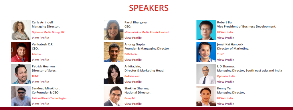 Indian Affiliate Summit Delhi 2015 SPEAKERS