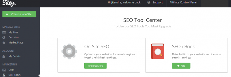 sitey review - seo tool center