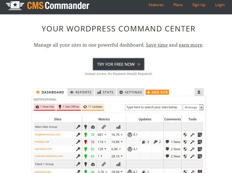 CMS Commander Manage Multiple WordPress Sites Faster