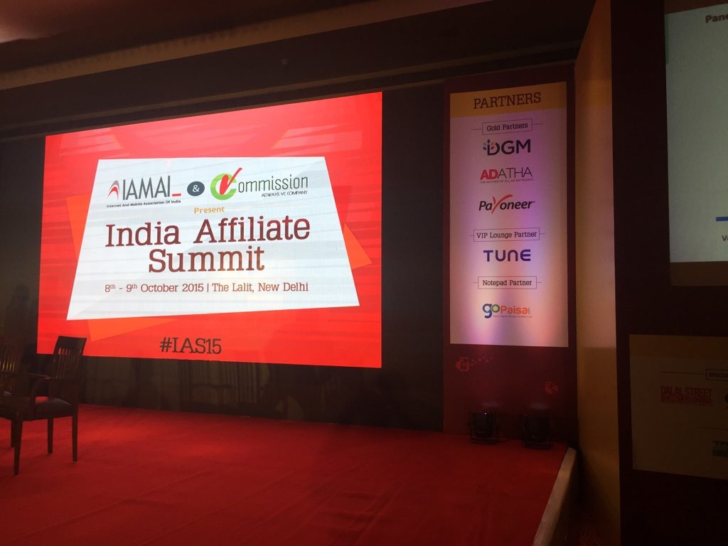 India Affiliate Summit 2015 Delhi success