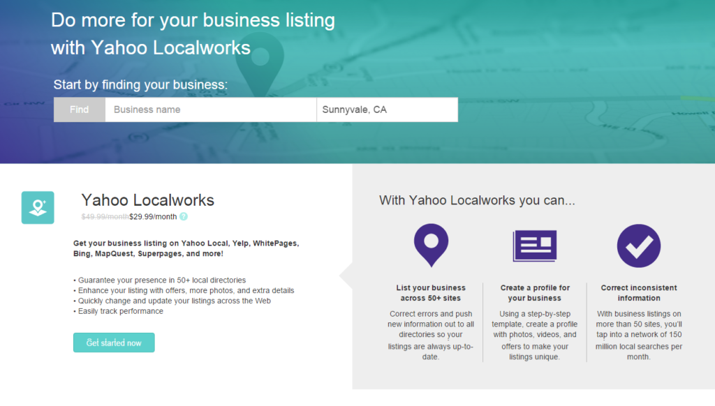 Yahoo Small Business Directory Local Listings