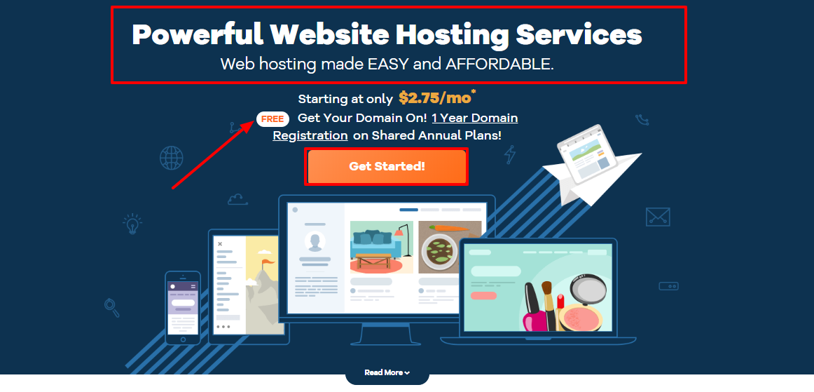 HostGator Web Hosting Domain Names Website Builder - Easy Secure