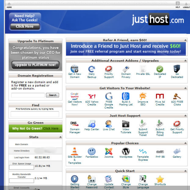 just host cpanel