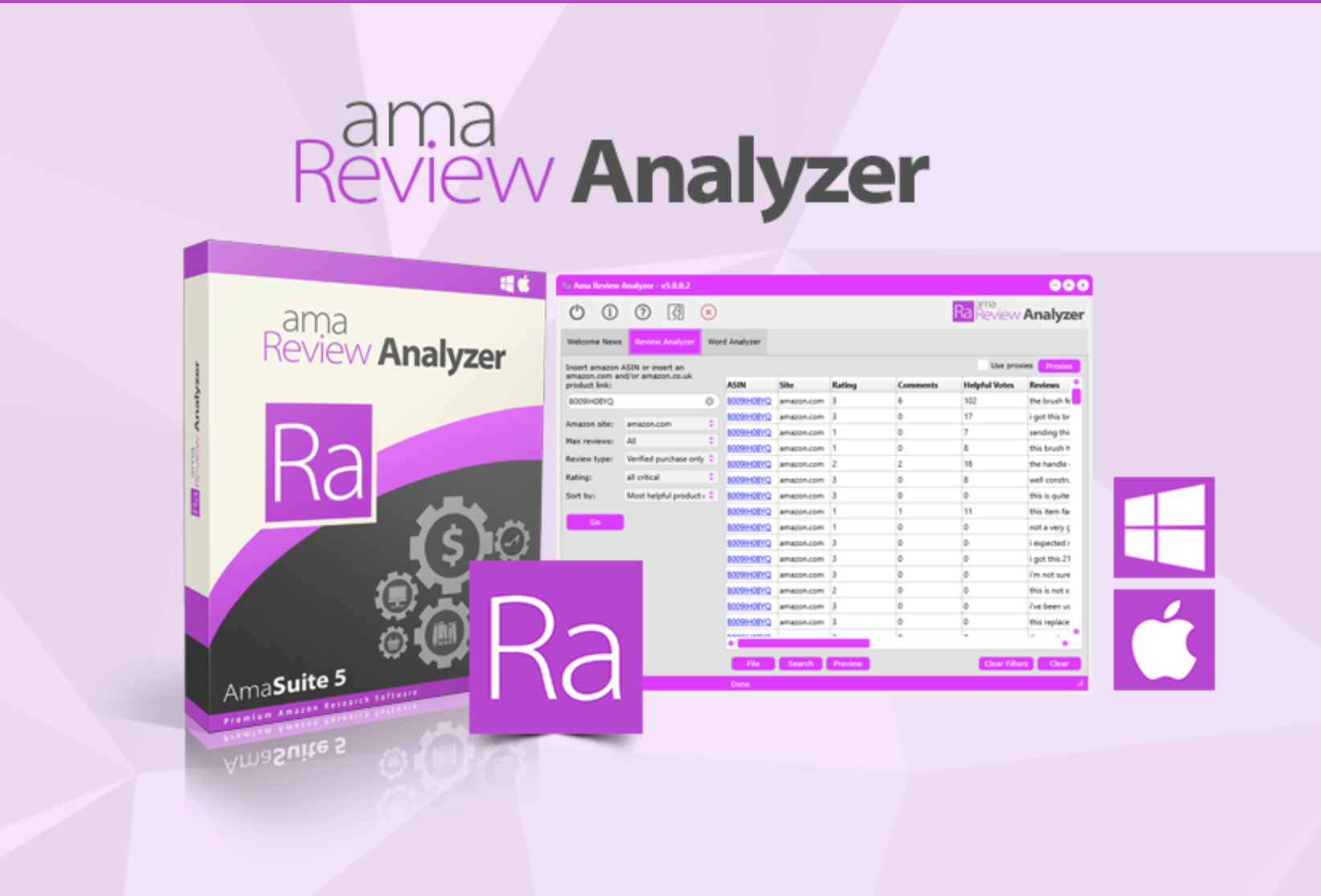 AmaSuite - Search Analyzer