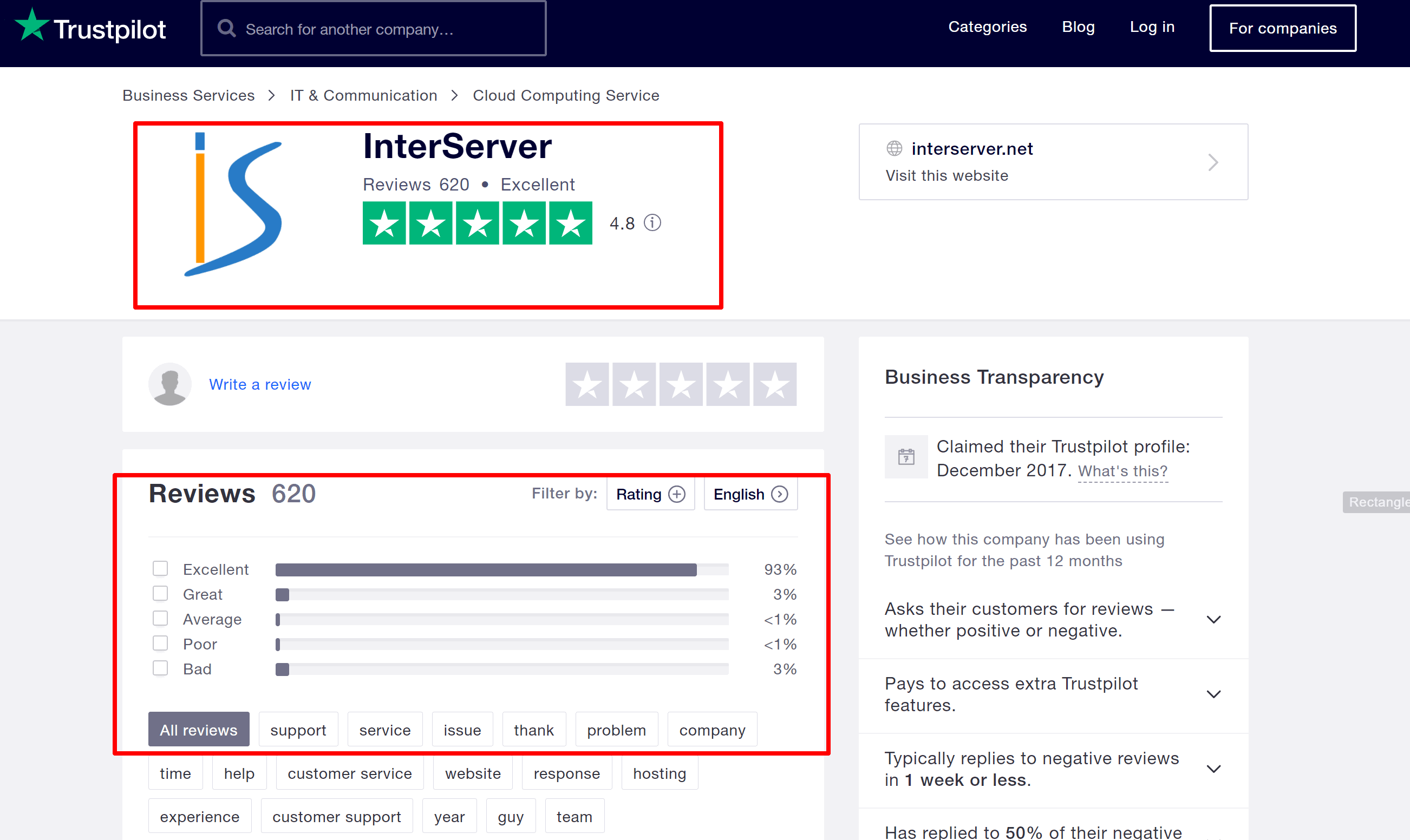 服务器间评论阅读客户服务对服务器间的评论