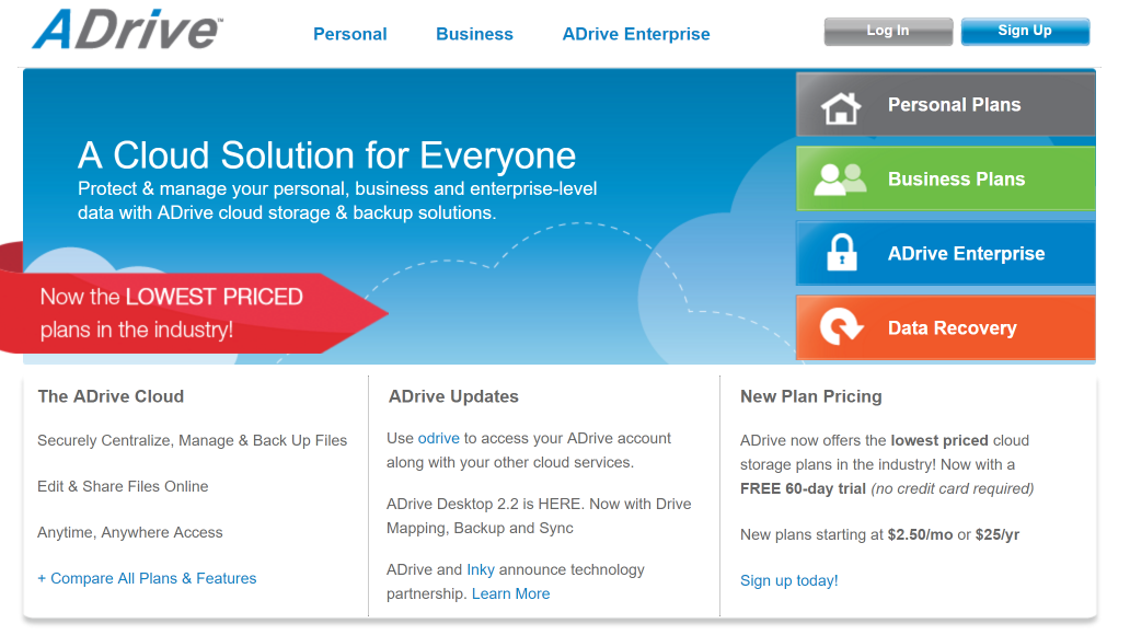 ADrive Online Storage Online Backup Cloud Storage