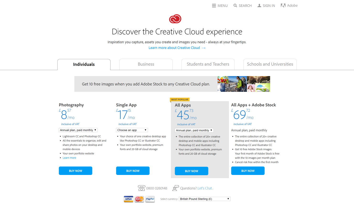 Adobe Creative Cloud Creative Cloud pricing and membership plans