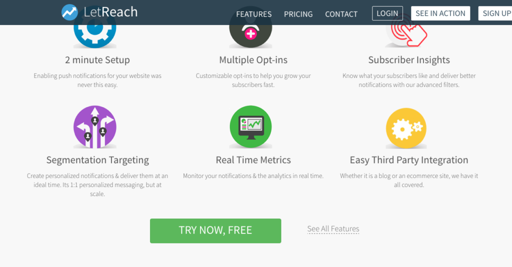 LetReach   Send Push Notifications from your Websites