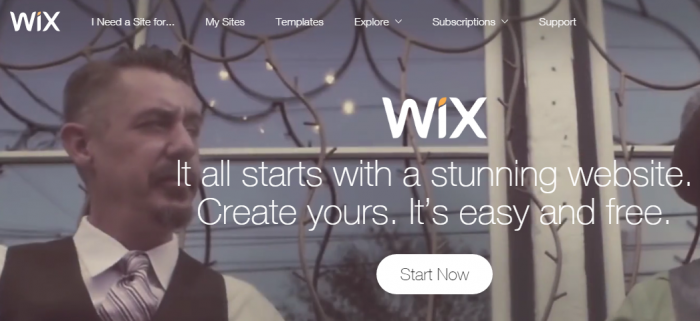 WIX免费网站生成器创建免费网站