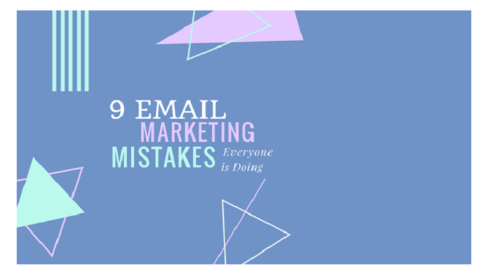 errori di email marketing