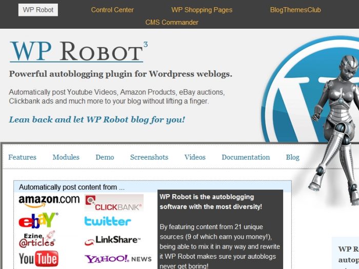 Wp robot review plugin