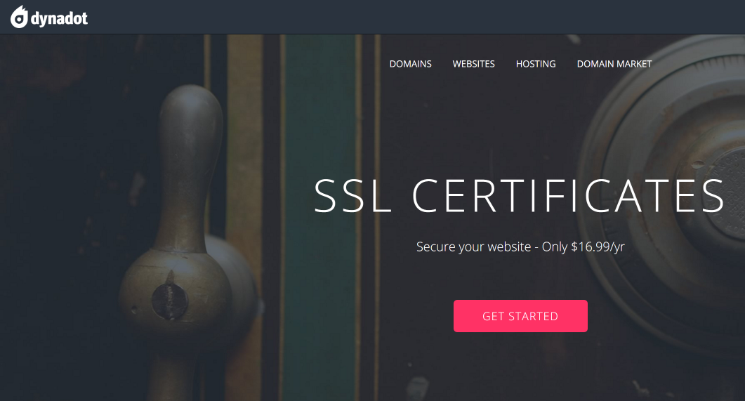 Certificati SSL Dynadot Alpha SSL Registrar di domini Rapid SSL