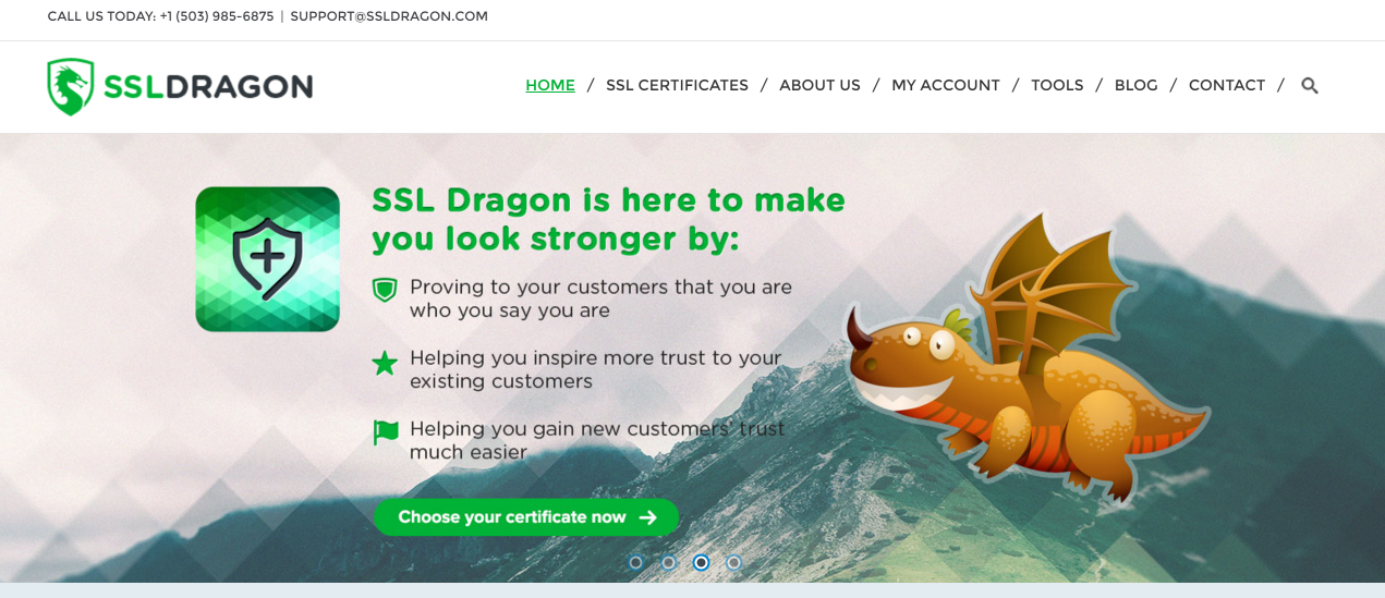 SSL Dragon fornisce i certificati SSL più economici e migliori