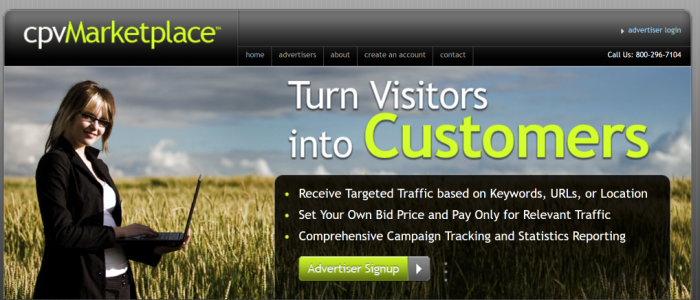 cpvMarketplace CPV Advertising Cost Per View Ad Campaigns by