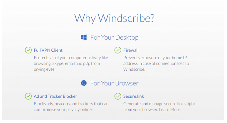 Windscribe review features why it needed