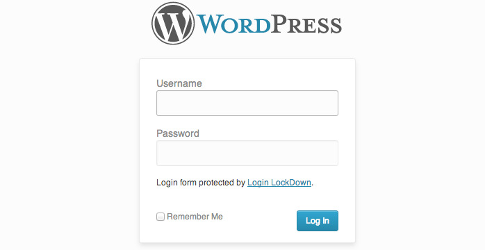 WordPress log in