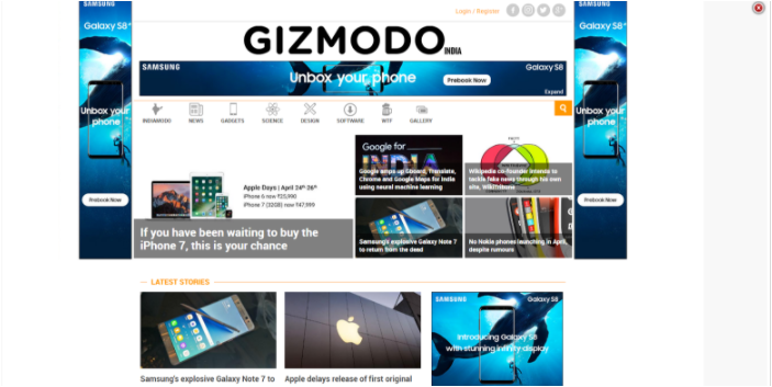 Gizmodo blog